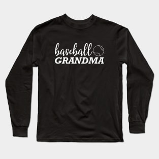Baseball Grandma Long Sleeve T-Shirt